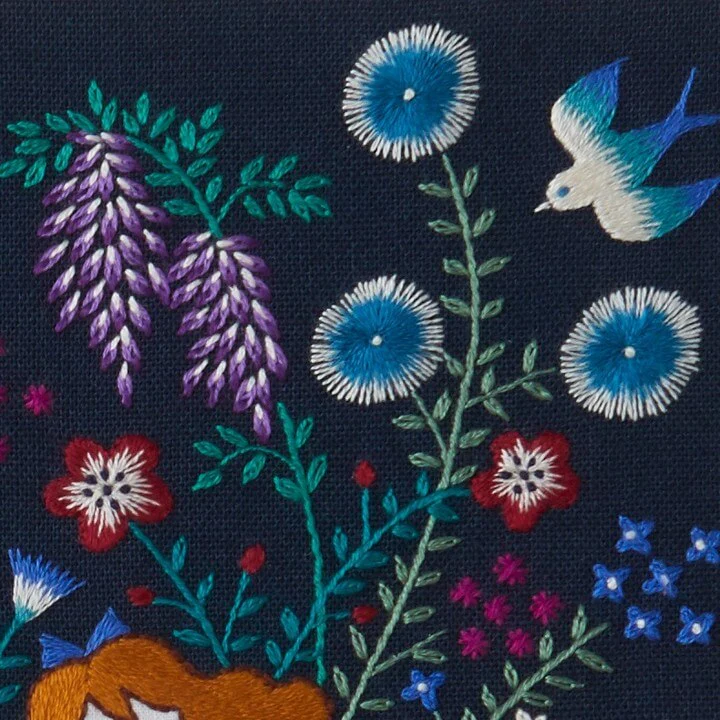 Kit de bordado "Mi vida con gatos: flores" de Cosmo - Image 5