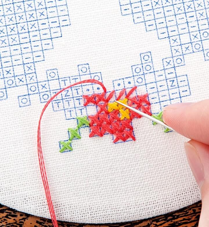 Kit de punto de cruz "Rosas" de Cosmo - Image 6