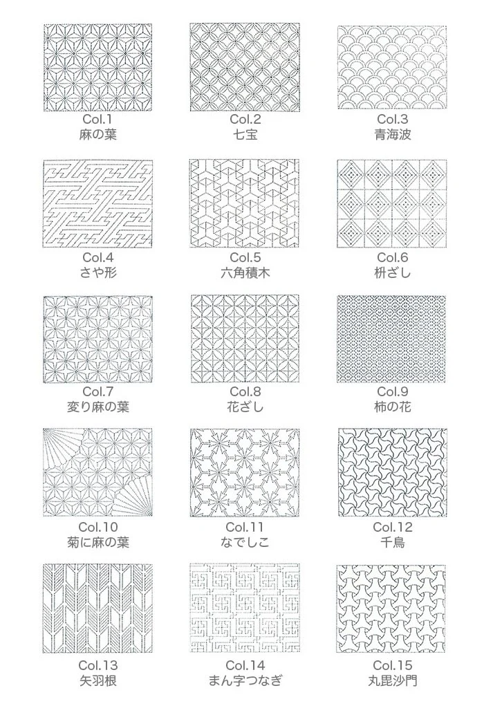 Tela blanca estampada para Sashiko, bordado tradicional japonés - Image 4