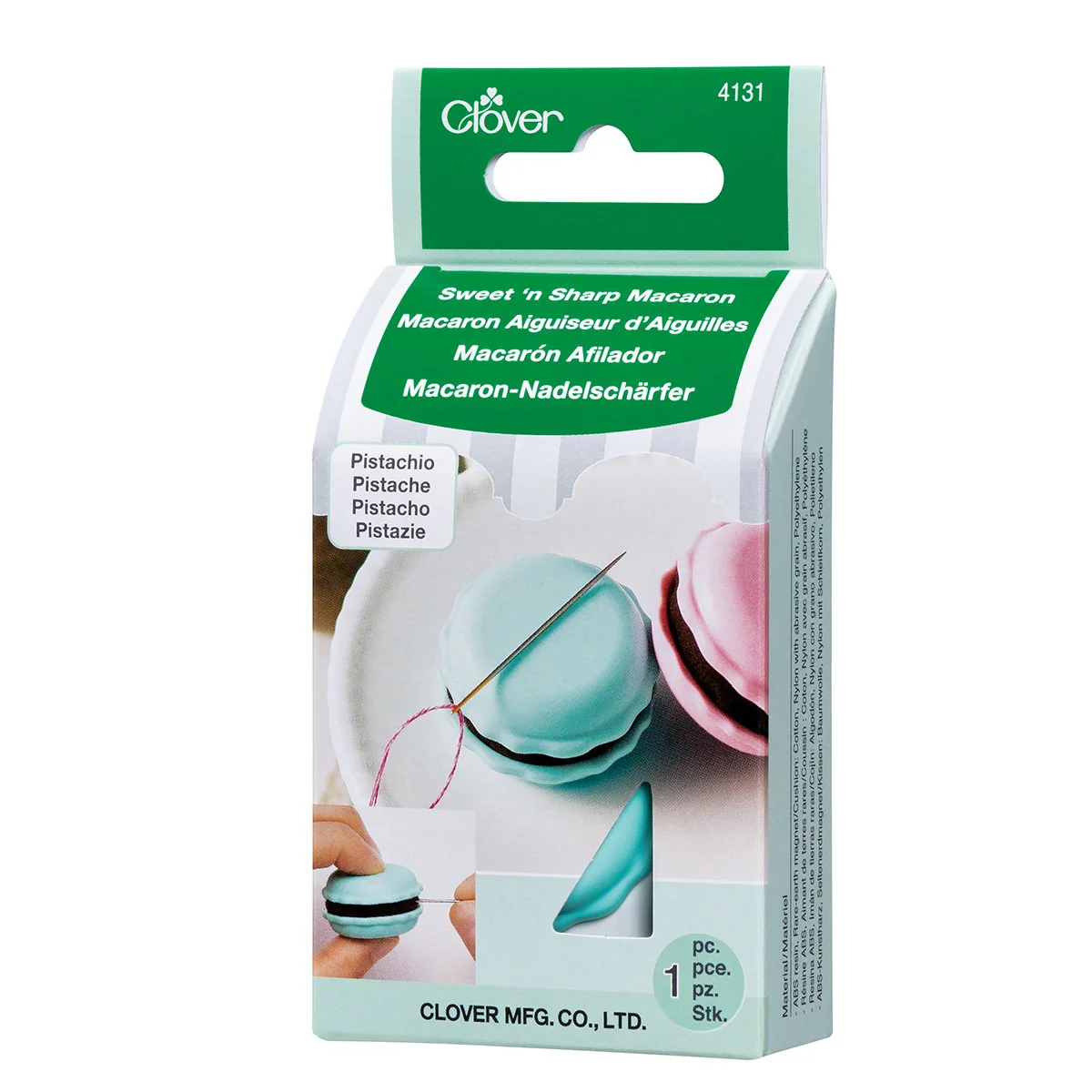 Macaron porta agujas y afilador de Clover - Image 7
