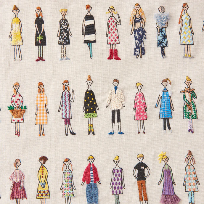 Tela para bordar modelo "100 mujeres" de Cosmo - Image 14