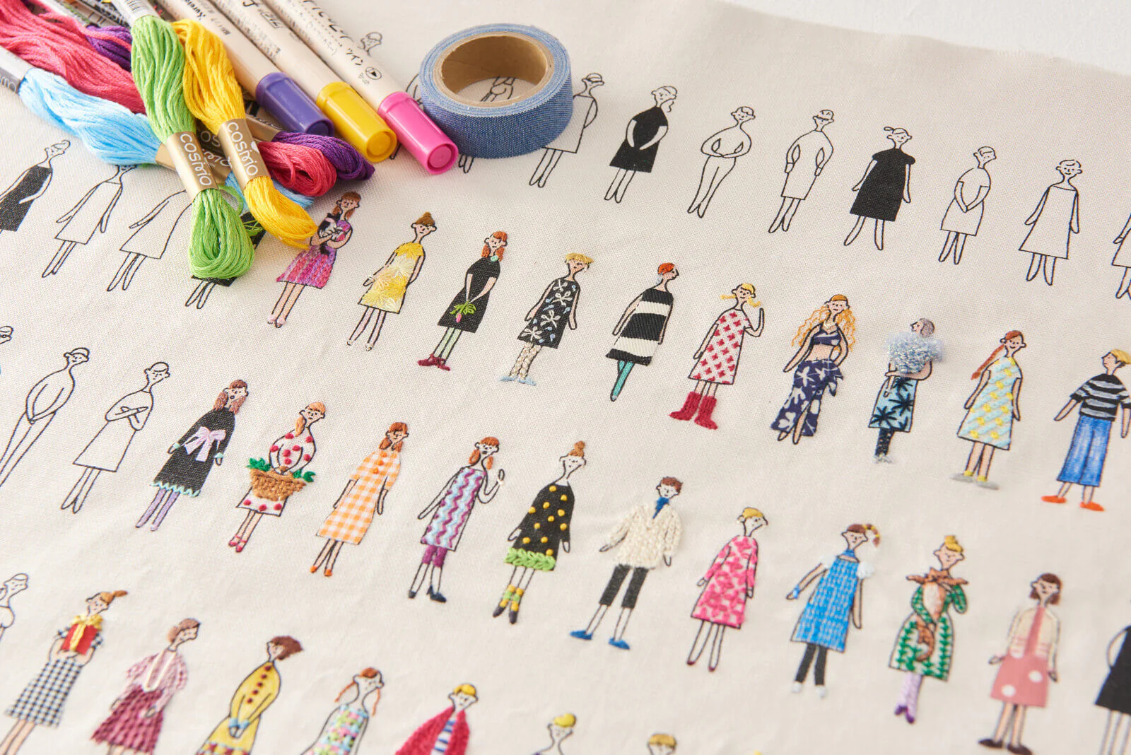 Tela para bordar modelo "100 mujeres" de Cosmo - Image 15