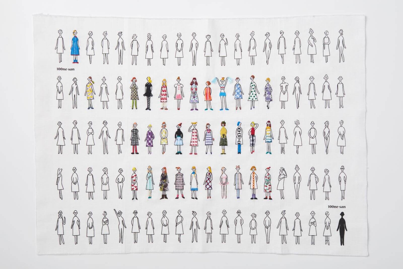 Tela para bordar modelo "100 mujeres" de Cosmo - Image 6